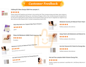 Parches de energía de vitamina B6, ácido fólico y vitamina B12 Parche de enfoque multivitamínico esencial diario y parche despierto para Energy Plus - Product Image 6