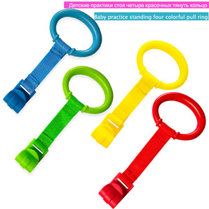 Baru bayi Crib kait ramah lingkungan plastik Cincin tempat tidur Aksesori dengan aman umum kait untuk mainan untuk anak laki-laki dan perempuan - Product Image 1