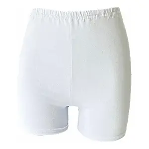 Shorts en coton pour femmes, taille haute, coupe sportive, taille régulière XS, couleur unie, tissu tricoté - Product Image 1