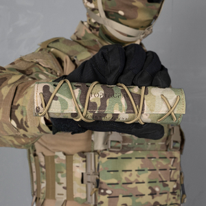 ปลอกหุ้มเก็บเสียงแบบยุทธวิธี TOPTACPRO สำหรับใช้งานกลางแจ้ง ขนาด 18 ซม. ลายพรางไนลอน - Product Image 3