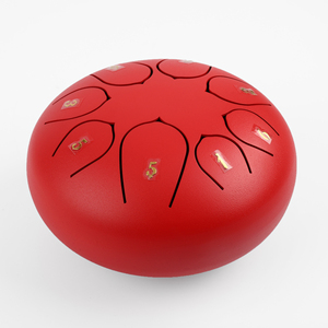 2023 Thiết Kế Mới Trung Quốc Truyền Thống Năm Giai Điệu Chế Độ Trống Màu Đỏ Balmy C Chìa Khóa Thép Lưỡi Trống 6 Inch (15Cm) 8 Lưỡi Thiết Kế Mới - Product Image 3