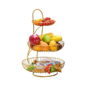 Corbeille à fruits créative multi-niveaux, panier à pâtisserie, panier à fruits multifonctionnel pour hôtel, <span class=keywords><strong>restaurant</strong></span>, bureau - Product Image 1