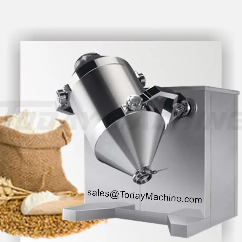 Mini Industrial Lab Coffee Washing Protein Soap Dry Powder Mixing Mixer Machine/Milk Powder Small Double Cone Blender