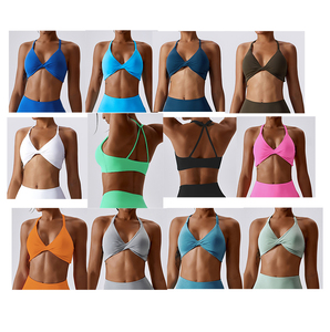 2023セクシープラスサイズ<span class=keywords><strong>XXXL</strong></span>女性用ストレッチストラップヨガランニングワークアウトアクティブクロスフィットトップス女性用流行 - Product Image 2