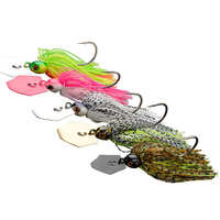 Leurre de pêche ALPHA 7g-14g Chatterbait, Jig à lame avec jupes en silicone pour le bar