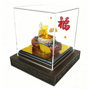 Adorno de Caballo Dorado de Alta Gama, Regalo Cultural Chino para Colección y Decoración - Product Image 3