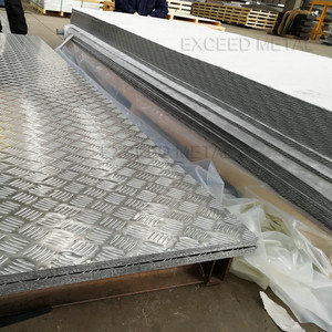 耐久性のある熱間圧延トレーラー用3003 5052 5バー アルミニウムチェッカープレートをご用意しております - Product Image 5