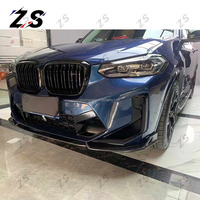 ZS pour BMW X3M F97 X4M F98 lci 2022 fibre de carbone lèvre avant pare-chocs avant Kit carrosserie accessoires de rénovation