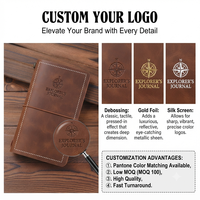 Carnet de notes A6 en cuir PU vintage personnalisé ODM avec élastique, idéal pour l'écriture, les voyages et le journal intime, avec logo, cadeau parfait pour l'écriture.