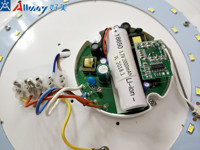 Plafonnier LED à détecteur de mouvement, montage en surface, batterie de secours, autonomie d'urgence 90-110 minutes, 18W, écologique, double température de blanc