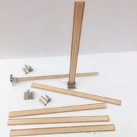 Sumbu Lilin Kayu 2 Lapis 13*150 mm / Sumbu Lilin Kayu Ganda / Sumbu Lilin Kayu Ganda untuk Lilin Kedelai DIY