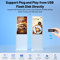 Lecteur publicitaire intelligent MWE USA EU Warehouse, écran tactile LCD numérique blanc de 43 pouces pour centre commercial, magasin de détail