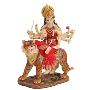 Resin statue of Hindu god Durga Religious statue