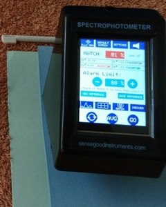เครื่องวัดสีแบบพกพา Sensegood รุ่น Spectrophotometer ช่วงความยาวคลื่น 400-700 นาโนเมตร ความละเอียด 1 นาโนเมตร ได้รับการรับรองมาตรฐาน CIE ผลิตแบบ OEM น้ำหนัก 900 กรัม รับประกัน 1 ปี - Product Image 1