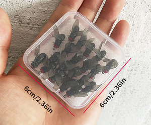 20 pièces/boîte Nouvelle appât artificielle bionique flottante en caoutchouc avec attractif pour saumon et truite, leurre souple pour pêche à la mouche - Product Image 6