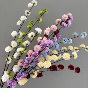 Fleurs artificielles en soie Pingping multicolores à longues tiges pour décorations murales de mariage et arrangements floraux - Product Image 4