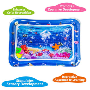 Dropshipping Products 2025 Gonflable PVC Baby Playing Water Mat Jellyfish Toddler Pad Early Education Activity Toys - Product Image 3