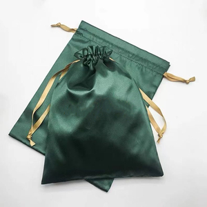 Bolsas de Regalo de Joyería Personalizadas de Lujo Reutilizables de Seda y Satén con Cordón, Bolsas de Almacenamiento al por Mayor - Product Image 6