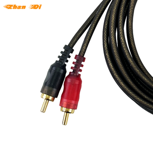 Câble RCA personnalisé en cuivre 2 mâles vers 2 mâles Câble <span class=keywords><strong>Caraudio</strong></span> pour haut-parleurs - Product Image 5