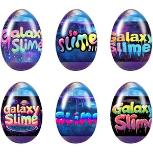 Kit de slime Galaxy pour enfants, jouets sensoriels extensibles et sans désordre sur le thème cosmique, œufs de slime pour anniversaire et Pâques, remplisseurs de sacs cadeaux - Product Image 4