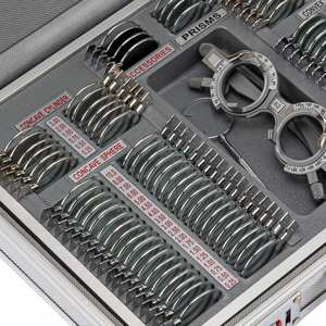 Ensemble de 104 lentilles d'essai avec anneau métallique TLS-104M, monture d'essai certifiée CE ISO 1 an pour usage professionnel en optométrie - Product Image 2