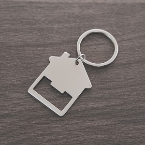 Cá Nhân Nhà Hình Dạng Kim Loại Bia Mở Chai Móc Chìa Khóa Mở Biểu Tượng Tùy Chỉnh Mở Chai Với Keychain - Product Image 4