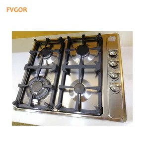 China Manufacturer <strong>Stainless</strong> <strong>Steel</strong> 4 <strong>Gas</strong> burner Stove <strong>Hob</strong> - Product Image 1