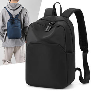 Sac à dos minimaliste tendance pour homme, couleur unie, pour les voyages en plein air, les loisirs et les trajets quotidiens, grande capacité, pour l'été - Product Image 3