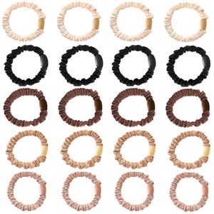 Chouchous pour cheveux en soie de mûrier 19 mm, accessoires élastiques, design mignon, en stock - Product Image 1