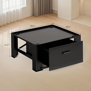 Pedestal para Lavadora <span class=keywords><strong>y</strong></span> Secadora de Alta Resistencia para Lavandería, Soporte Universal Antivibración para Lavadora con Cajón de Almacenamiento <span class=keywords><strong>y</strong></span> Estante - Product Image 2