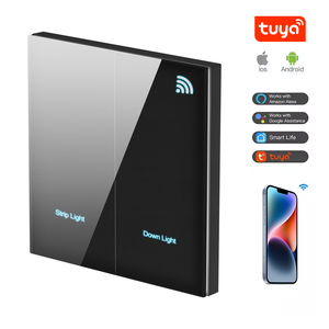 Nalite interrupteur intelligent de luxe z wave verre doux pour la peau nouveau design interrupteur intelligent wifi disjoncteur compteur d'énergie interrupteur intelligent - Product Image 3