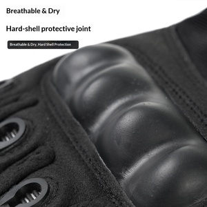 Guantes Tácticos de Medio Dedo para Exteriores, de Poliéster, con Protección de Nudillos Duros y Correa de Muñeca, para Ciclismo, Senderismo, Entrenamiento Físico - Product Image 3