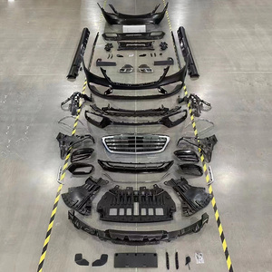 Kit de carrosserie de pare-chocs de pièces d'auto en matériau PP pour Mercedes Benz <span class=keywords><strong>Classe</strong></span> <span class=keywords><strong>S</strong></span> W222 2014-2020 Escalate to S63 <span class=keywords><strong>AMG</strong></span> Style - Product Image 1