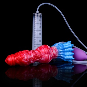 Monster Squirting Dildo Inflatable Knot Fantasy Dildo Anal Dildo with Strong Suction Cup Animal Adult <b>Toys</b> <b>for</b> Women <b>Men</b> - Product Image 4