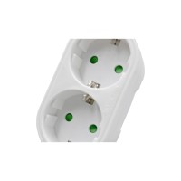 E-SUN haute luminosité 250V 2 ports 16A prises adaptateur électrique ue adaptateur de prise électrique ue bande d'alimentation résistante aux flammes