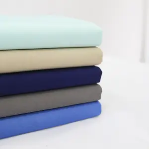 Tessuti per indumenti plain polycotton t/c 65/35 camicia tessuta uniforme popeline poliestere/tessuti di cotone produzione fornitore all'ingrosso