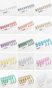 Kawat Spiral hitam koil O, perekat pengikat buku kembar ganda untuk perlengkapan kantor & Sekolah - Product Image 6