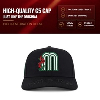 Nouveau design Casquettes de baseball 5 panneaux à strass brodées, doublées satin de haute qualité, DH 100% Original 5-Panel Beard Blank 31