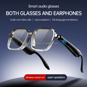 نظارات صوتية ذكية مع مساعد ذكاء اصطناعي، خفيفة الوزن، تعمل باللمس، لاسلكية بتقنية البلوتوث 6.0، مكبر صوت مزدوج، شحن مغناطيسي، إطار كامل - Product Image 3