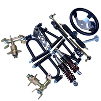 Nouvel ensemble de bras oscillants de suspension avant et crémaillère de direction pour kart à quatre roues, VTT et buggy