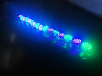 Cabochon Forain E14 3535 Automatique 60MM Préprogrammé RGB Pixel LED Point Lights pour Parc d'Attractions IP66 24V 110V 220V