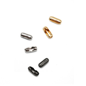 Chaîne à perles de 1,4 mm de diamètre, maillons ronds plaqués laiton pour accessoires vestimentaires, fabrication de bijoux, chaînes d'étiquettes durables - Product Image 4