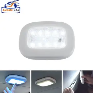 Wireless Led Usb Car Interior plafoniera a cupola lettura USB ricarica tetto magnete lampada tipo Touch Night Light tronco ricaricabile