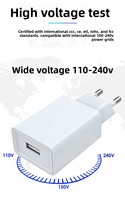 Adaptateur secteur USB 5V 2A 10W QC2.0 avec prise EU, chargeur de bureau universel pour téléphone portable, montre intelligente et écouteurs - Écologique