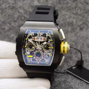 Montre-bracelet mécanique automatique squelette pour homme, boîtier tonneau, design tendance, modèle 11-03, vente chaude 2026, OEM - Product Image 1