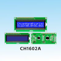 Module d'affichage LCD personnalisé CH1602A 1602, écran LCD à caractères personnalisés 16x2, affichage monocrome à cristaux liquides, type COB personnalisé QAPASS