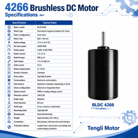 Moteur BLDC de précision 42 mm avec contrôle de vitesse PWM pour dispositif médical 24 V CC