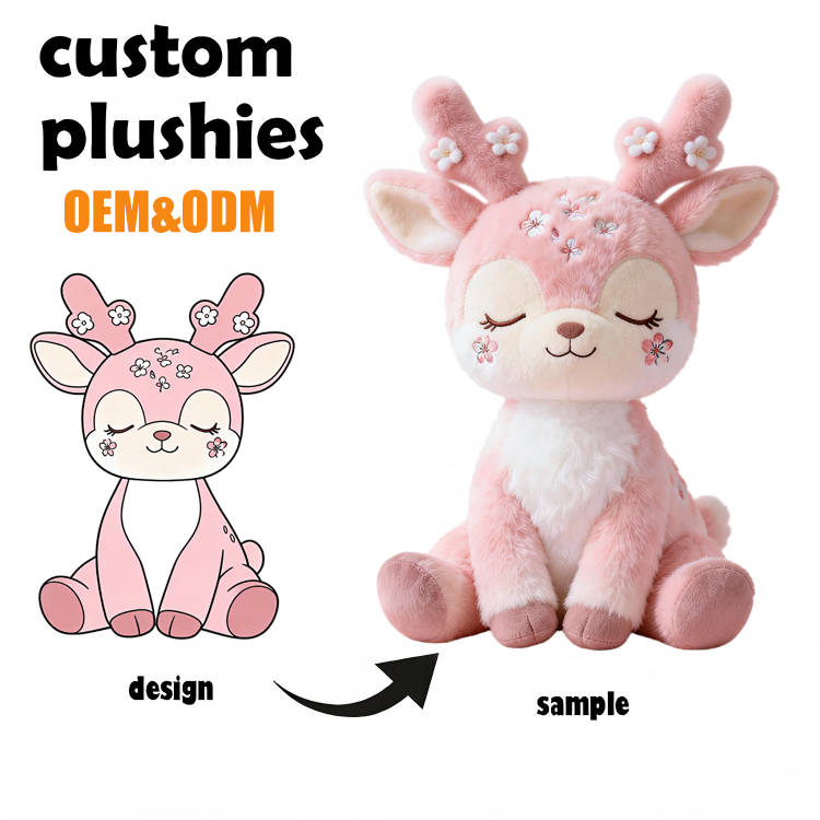 Peluches de cerf personnalisées