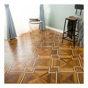 Parquet Versailles Revêtement de sol composite en bois massif Ingénierie Parquet en bois massif en chêne