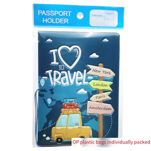 Venta caliente cubierta <span class=keywords><strong>de</strong></span> pasaporte <span class=keywords><strong>de</strong></span> dibujos animados organizador <span class=keywords><strong>de</strong></span> viaje pasaporte <span class=keywords><strong>billete</strong></span> documento titular cartera PVC pasaporte cubierta - Product Image 5